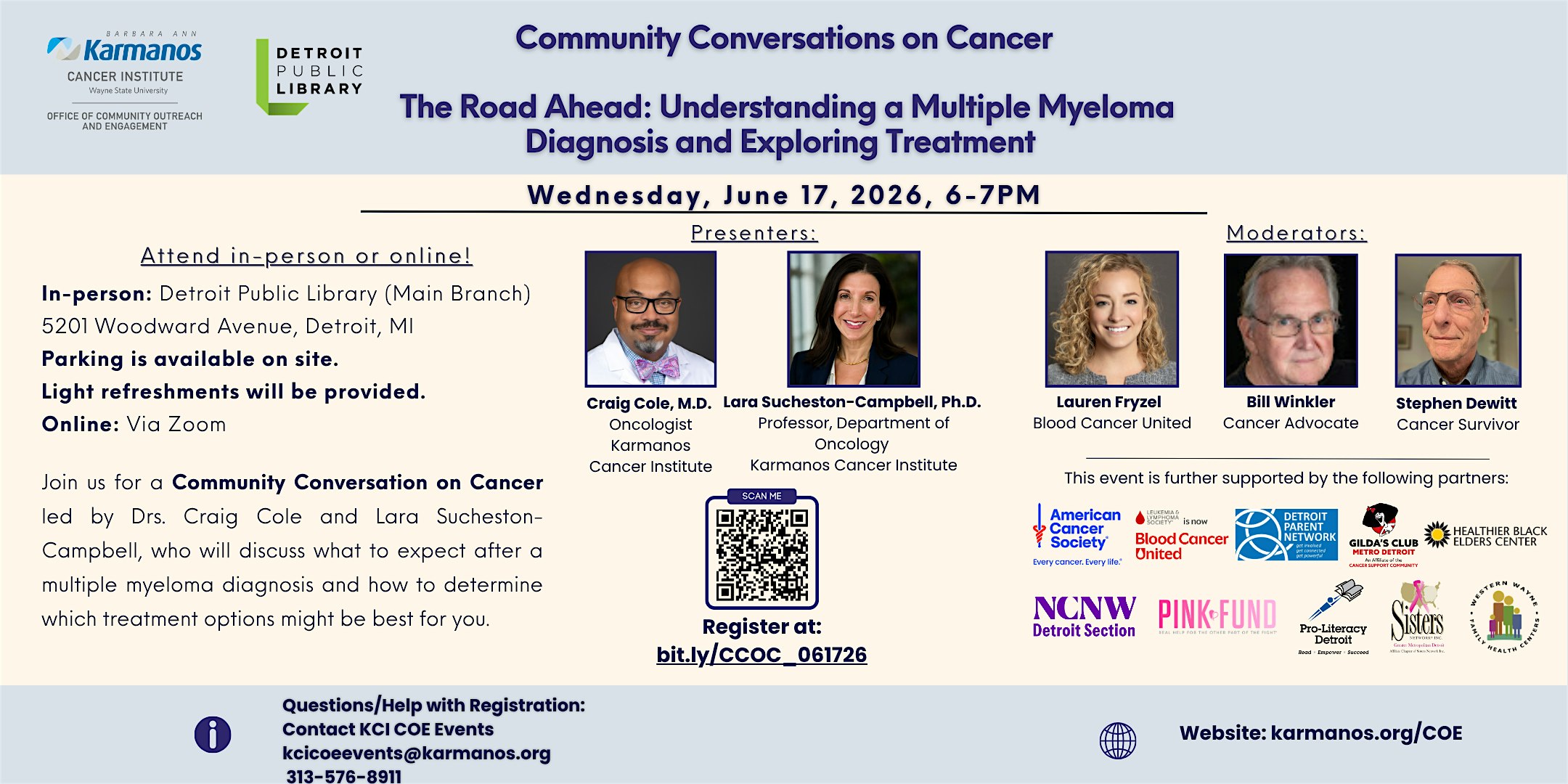 Community Conversations on Cancer (Hybrid)